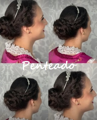 Penteado feito por Djuli Victoria no Salão Haidi Breunig